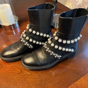 Zara studded boots!